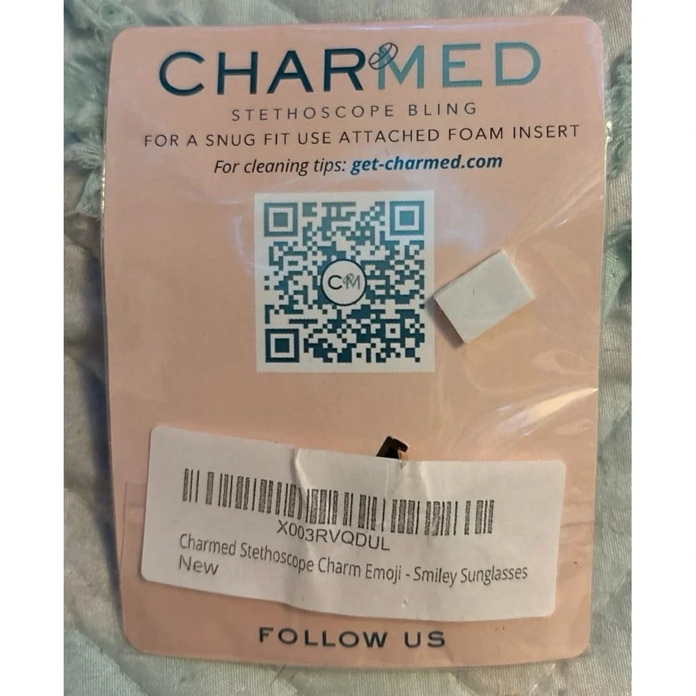 NEW CharMED Stethoscope Bling - Smiley Sunglasses Emoji